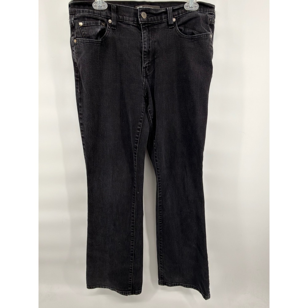 Levi's 515 Bootcut Jeans Women 12M Black Mid Rise Stretch Denim Comfort Classics